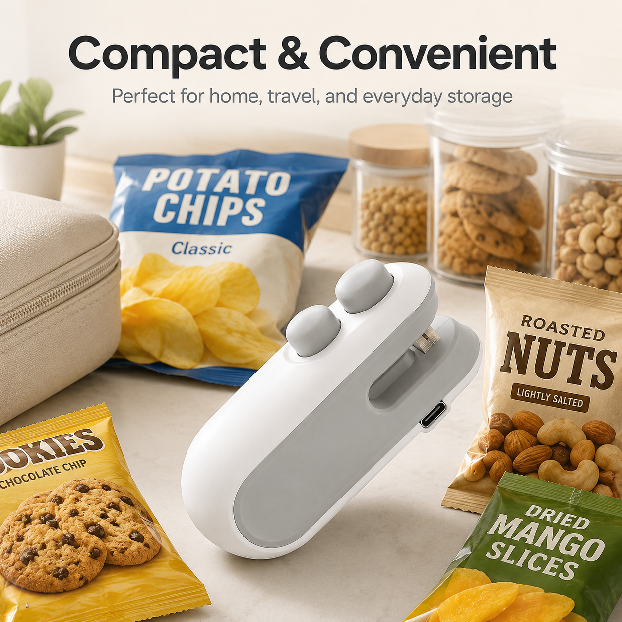 2-in-1 Mini Bag Sealer & Cutter