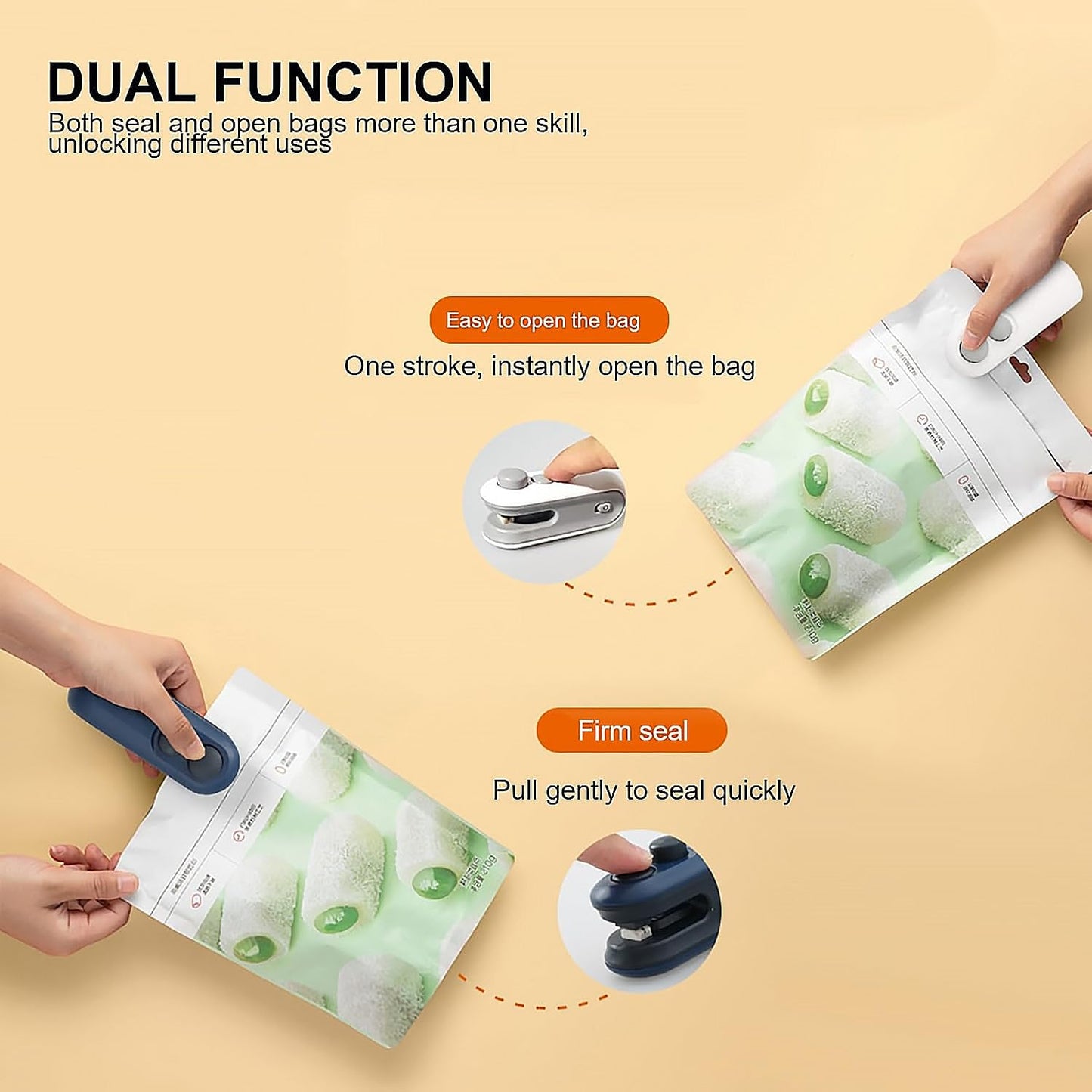 2-in-1 Mini Bag Sealer & Cutter – Keep Snacks Fresh & Crispy