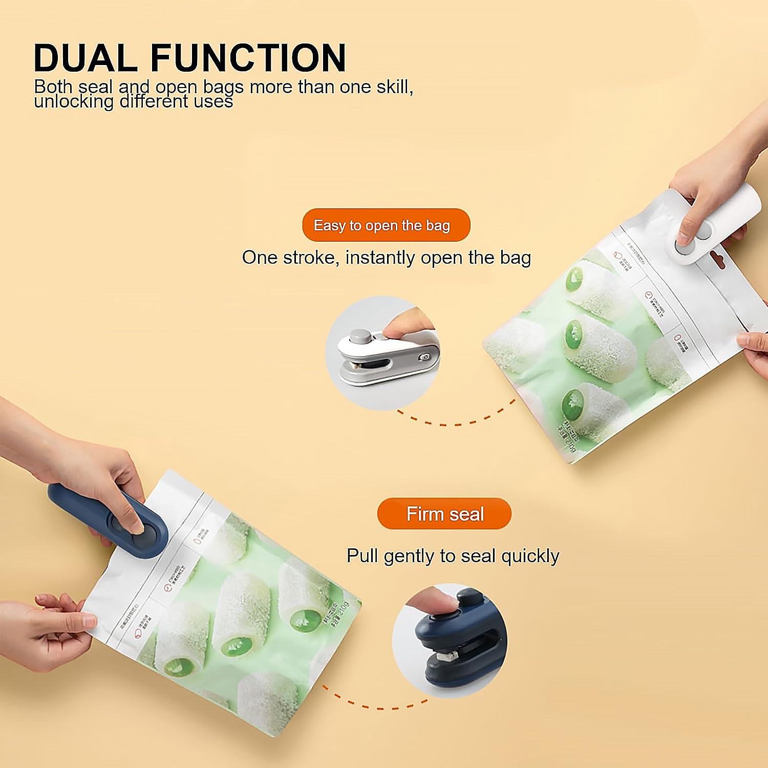 2-in-1 Mini Bag Sealer & Cutter – Keep Snacks Fresh & Crispy